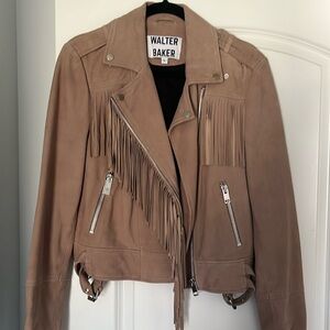 Suede Walter Baker Fringe Jacket